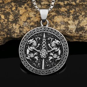 Retro Nordic Viking Celtic Knot Pendant Chain Trendy Stainless Steel Necklace Amulet