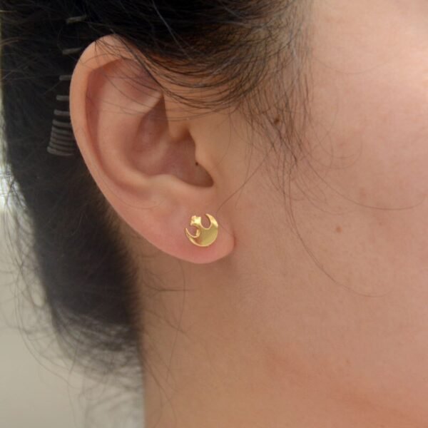 1pair New Vintage Rebel Alliance STAR WARS Stud Earrings Silver Jewelry Best Gift For Women Men Dropship