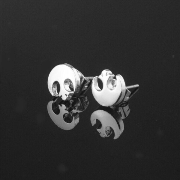 1pair New Vintage Rebel Alliance STAR WARS Stud Earrings Silver Jewelry Best Gift For Women Men Dropship