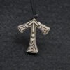 Antique Silver Viking Rune Tiwaz Pendant Handmade Pendant Necklace For Women Men Talisman Jewelry XL-174