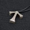 Antique Silver Viking Rune Tiwaz Pendant Handmade Pendant Necklace For Women Men Talisman Jewelry XL-174
