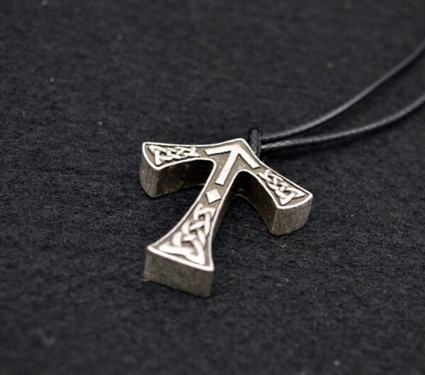 Antique Silver Viking Rune Tiwaz Pendant Handmade Pendant Necklace For Women Men Talisman Jewelry XL-174