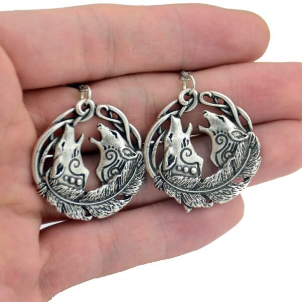 1pc Multiple Vintage Celtics Knot Cross Animal Pendant Dangle Earring BDSM Moon Wolf Drop Earring For Women Punk Jewelry
