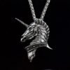 Viking Caribbean Ghost Unicorn Pendant Jewelry Skull Pirates Necklace Jewelry