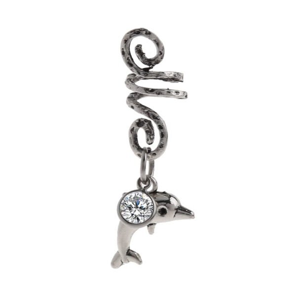 Magic Wicca~1pc Viking Spiral Hair Beads with Charms for Hair Braids for Beard Hair Beads Cubic Zircon-Series