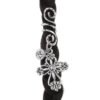 Magic Wicca~1pc Viking Spiral Hair Beads with Filigree Cross Charms for Hair Braids for Beard Hair Beads Cubic Zircon-Series
