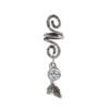 Magic Wicca~1pc Viking Spiral Hair Beads with Mermaid Tail Charms for Hair Braids for Beard Hair Beads Cubic Zircon-Series