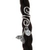 Magic Wicca~1pc Viking Spiral Hair Beads with Mermaid Tail Charms for Hair Braids for Beard Hair Beads Cubic Zircon-Series