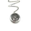 1pcs DIY Celtics Locket Necklace Classic Antique Silver Photo Locket Pendant Necklace With Chain Round Locket 25mm XSH-43