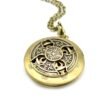 1pcs DIY Celtics Locket Necklace Classic Antique Silver Photo Locket Pendant Necklace With Chain Round Locket 25mm XSH-43