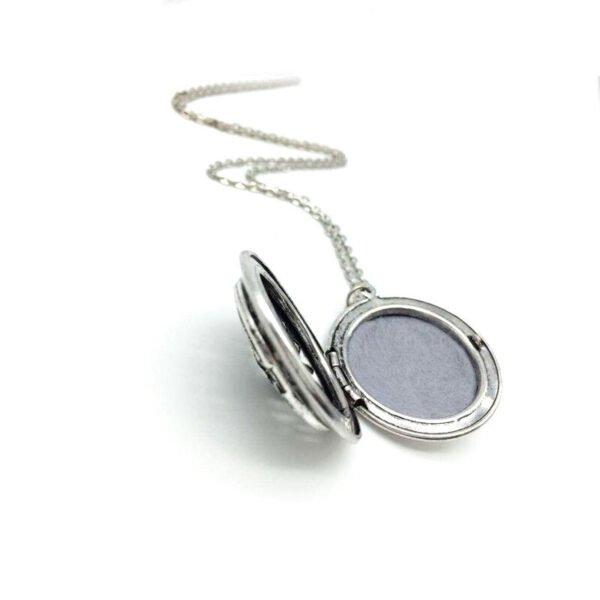 1pcs DIY Celtics Locket Necklace Classic Antique Silver Photo Locket Pendant Necklace With Chain Round Locket 25mm XSH-43