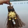 1pcs  Wicca branch diy crystal pendant witch accessories mini broom moon sun pendant car pendant jewelry pendant gothic gift