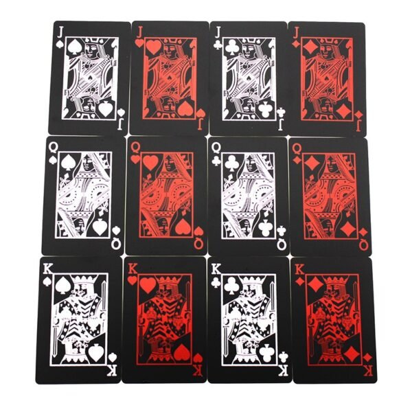 2017 NEW Design Frosted Waterproof PVC Poker Playing Cards High Quality Collection Board Game Gift Black Durable Magic Poker   Game related