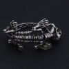 Magicun Viking~2018 New Hyperbole Spring-Clasps Stainless Steel Alien Cuff Bracelets as men gift