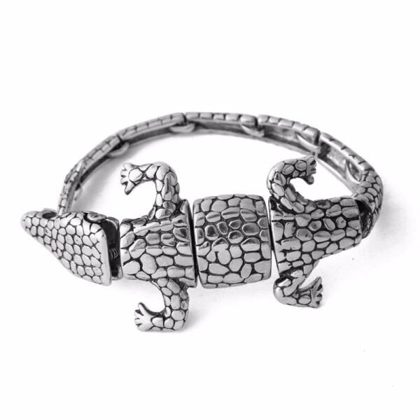 Magicun Viking~2018 New Hyperbole  Stainless Steel Crocodile Cuff Bracelets as men gift