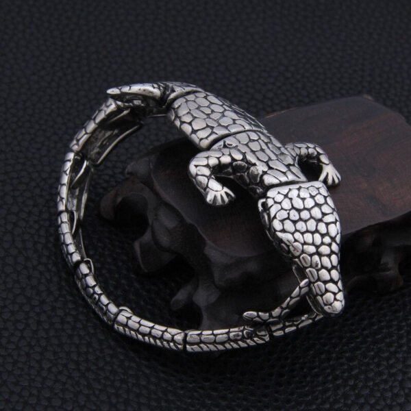 Magicun Viking~2018 New Hyperbole  Stainless Steel Crocodile Cuff Bracelets as men gift