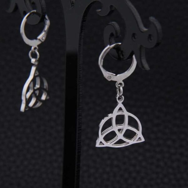 Magicun Viking~2018 new stainless steel Celtic knot Earrings for women 2pcs/set