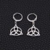 Magicun Viking~2018 new stainless steel Celtic knot Earrings for women 2pcs/set