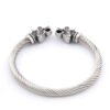 Magicun Viking~2019 new arrival Stainless steel Nordic Odin Wolf bracelet adjustable Viking Bracelet men wristband cuff bracelet for women