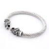 Magicun Viking~2019 new arrival Stainless steel Nordic Odin Wolf bracelet adjustable Viking Bracelet men wristband cuff bracelet for women