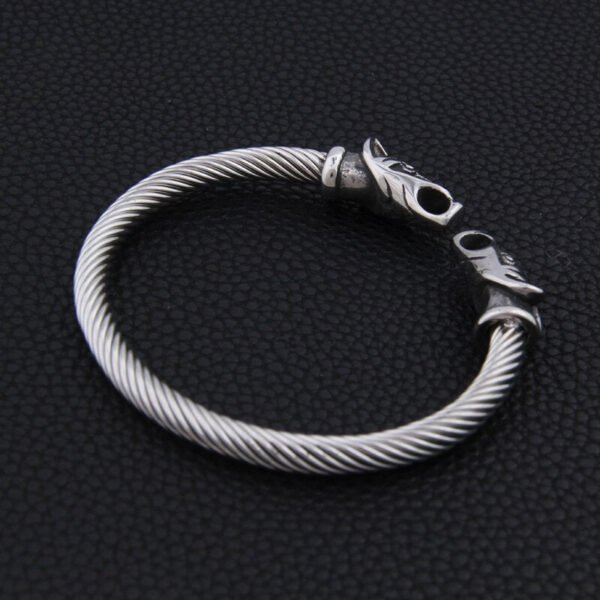 Magicun Viking~2019 new arrival Stainless steel Nordic Viking Raven bracelet adjustable never lose color men jewelry