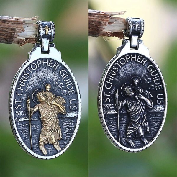 St Chrisstopher Guide Us Pendant Necklace Lucky Chain Jewelry