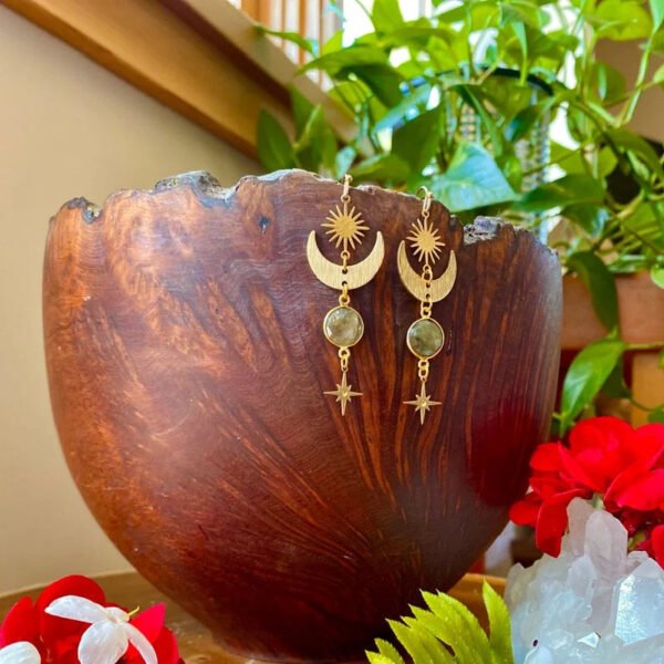 2022 New Magic Labradorite Fairy Earrings Hypoallergenic Wanderlust Jewelry Bohemian Earrings Fashion Women Gift Statement - Dangle Earrings