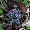 New Stainless Steel Fashion Simple Vintage Hollow Star With Flower Pendant Necklace  Couple Gift