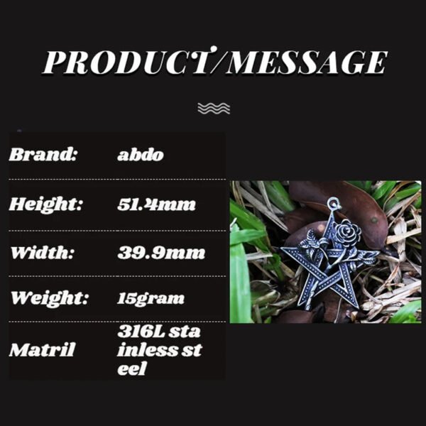 New Stainless Steel Fashion Simple Vintage Hollow Star With Flower Pendant Necklace  Couple Gift