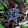 New Stainless Steel Fashion Simple Vintage Hollow Star With Flower Pendant Necklace  Couple Gift