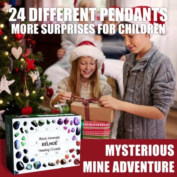 2023 Ore Christmas Advent Calendar Gems Ore Collection Toys Home Decor Rocks Minerals & Fossils Advent Calendar Toys For Kids - Advent Calendars