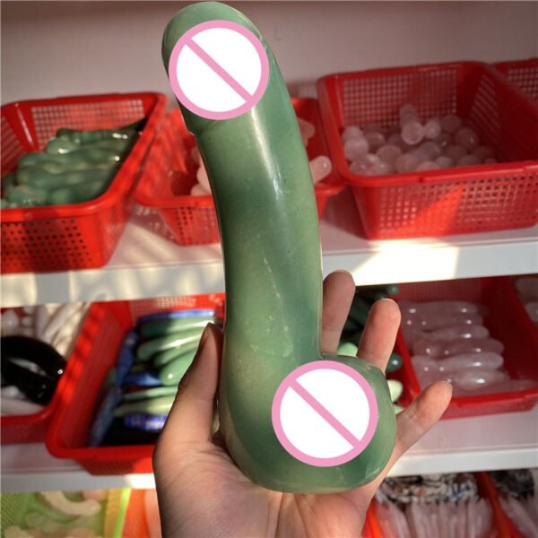 20CM Natural Green Aventurine Crystal Quartz Massage Wand
