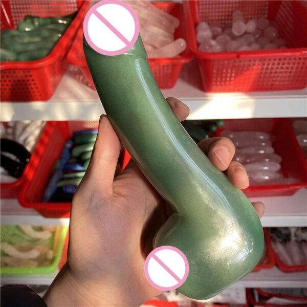 20CM Natural Green Aventurine Crystal Quartz Massage Wand