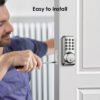 Keypad Keyless Entry Smart Electronic Digital Deadbolt Door Lock for Front Door - Satin Nickel