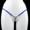Blue Porno Lingerie Ladies Panties Accessories Low-rise Open Crotch Briefs For Sex Transparent Underwear Thongs And G strings