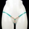 Limited Time Offer Women Sexy Shiny Rhinestone Panties Thongs Open Crotch Seamless Massage Underwear Erotic Lingerie G-string