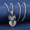 Pure Tin Vintage Bat Pendant Necklace Punk Men's Gothic Halloween Witch Collar Chain Girlfriend Fashion Jewelry Party Gift