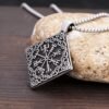 Fashion Vintage Stainless Steel Viking Compass Pendant Necklace For Men Nordic Celtic Knot Necklaces Punk Amulet Jewelry Gifts