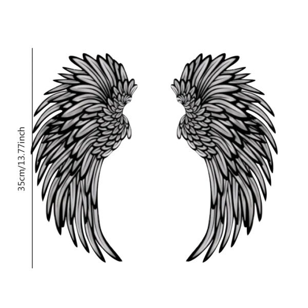 1 PAIR ANGEL WINGS METAL WALL ART WITH LED LIGHTS