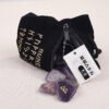 25PCS Divination Crystal Runas Symbols Reiki Healing Engraved Rune Stones ancient icelandic vikings with scandinavian runes kit