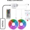 LED Strip Lights 65.6 FT, Led Lights for Bedroom,Color Changing with 44 Keys Remote for Room, Party, Home Decoration…