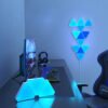 LED Triangular Quantum Lamp RGB Wall Lamp Smart Pickup Rhythm Background Light for Bedroom Bedside Night Light Office Decoration