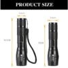 Super-Bright 90000LM LED Tactical Flashlight 5 Modes Zoomable Torch Searchlight