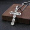 Thai silver Men Women Pendant Real Pure 925 Sterling silver Jewelry Vintage Christian Cross Jesus Necklace Pendant 2020 New