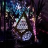 3D Effect Wooden LED Bohemian Lamp, Hollow Diamond Night Light for Home Decor