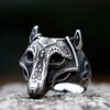 Viking wolf Ring Punk animal Ring Fancy Halloween Jewelry