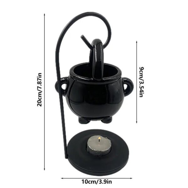 Hanging Cauldron Wax Burner Witch Caldron Pot Candle Holder Witchcraft Supplies Essential Oil Incense Aroma Diffuser Home Decor