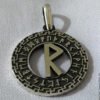 Viking Talisman Pendant Viking Rune Amulet Tyr Necklace Occult Jewelry