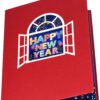 Happy New Year Pop up Card - 3D Greeting Card, Birthday Card, Pop up Christmas Card, Pop up New Year Holiday Card, New Years Holiday Card, 3D Christmas Greeting Card (Happy New Year)