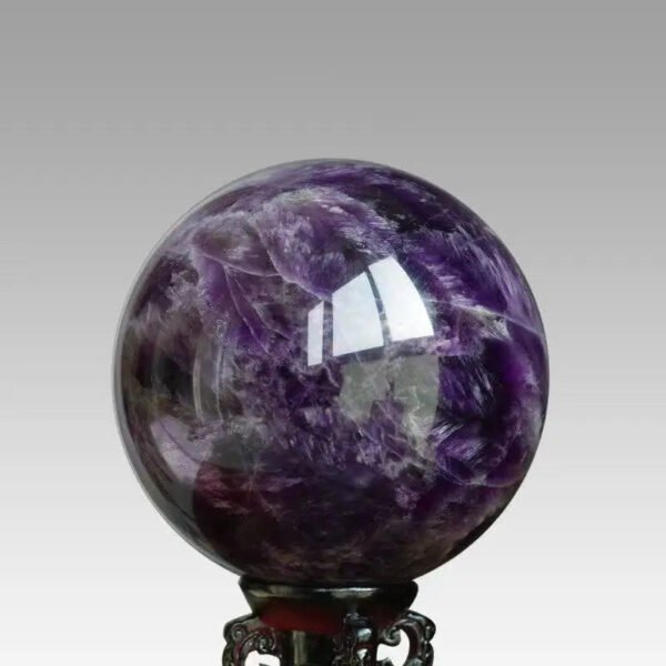 Natural dream amethyst ball minerals quartz crystals gemstones sphere healing stones